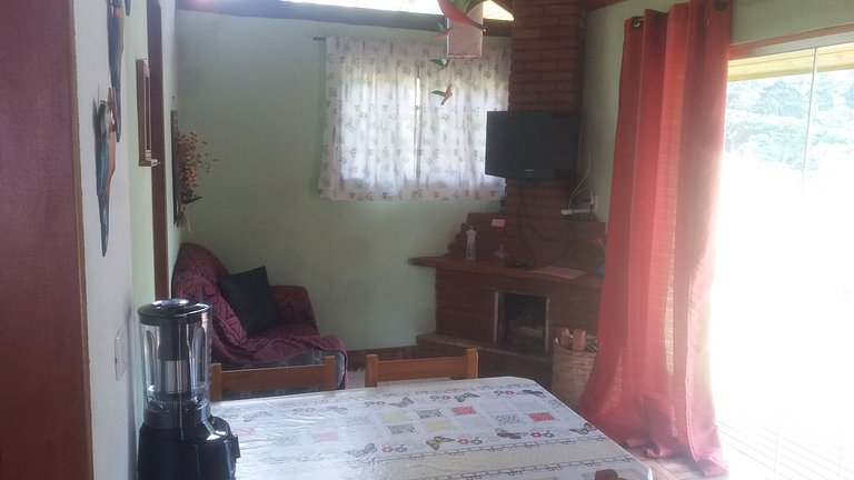 chale aconchegante vista pro bau