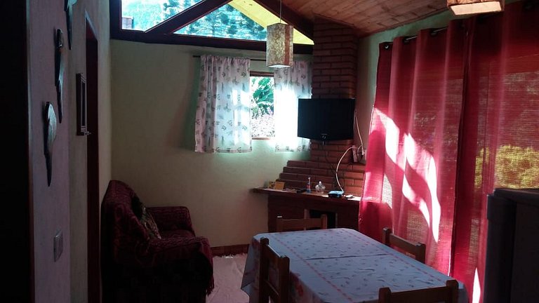 chale aconchegante vista pro bau