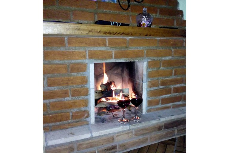 chale aconchegante vista pro bau