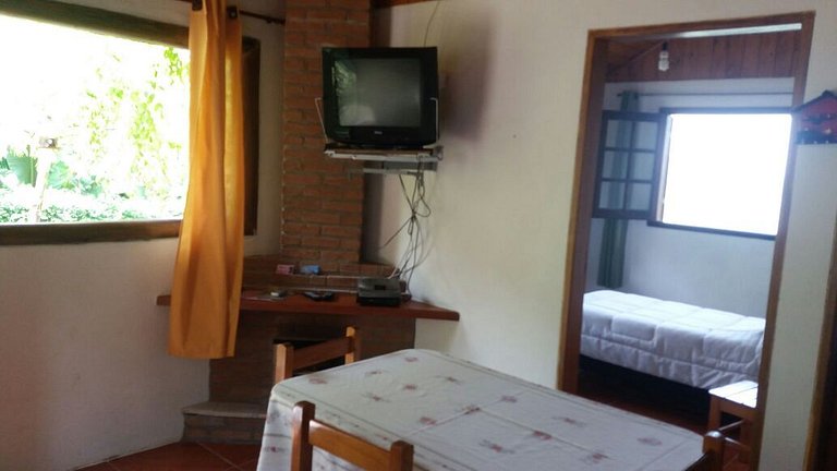 chale aconchegante vista pro bau